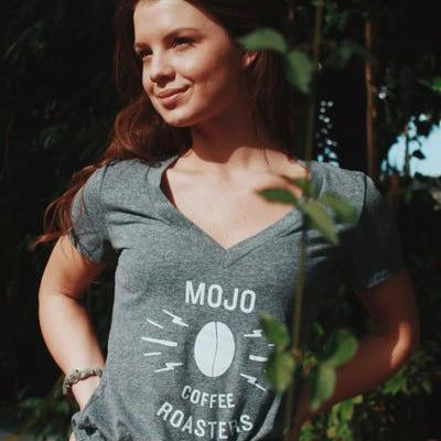 Mojo Coffee Roasters V Neck T-shirt